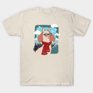 Amazing adventure of a cool lama T-Shirt